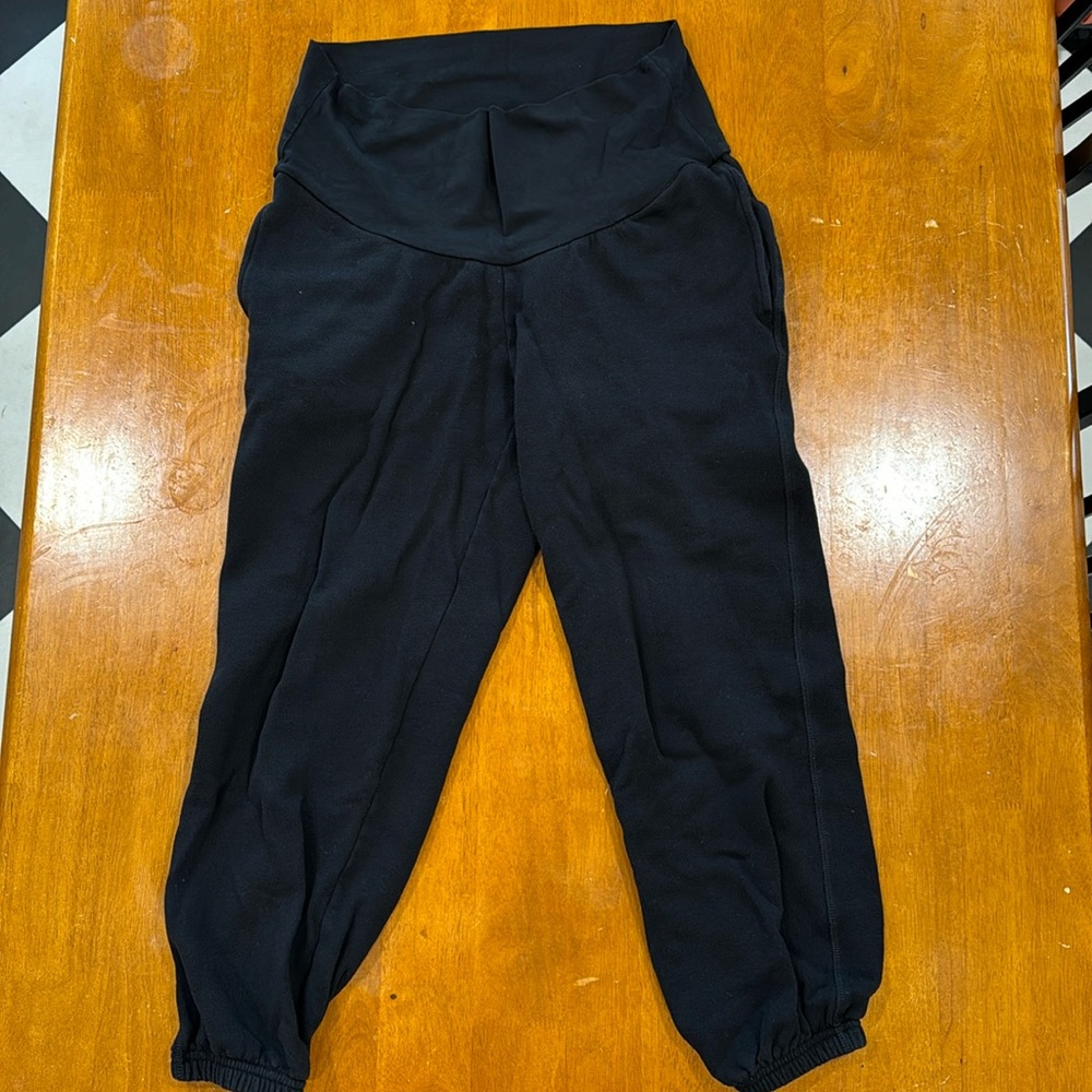 Black maternity sweatpants